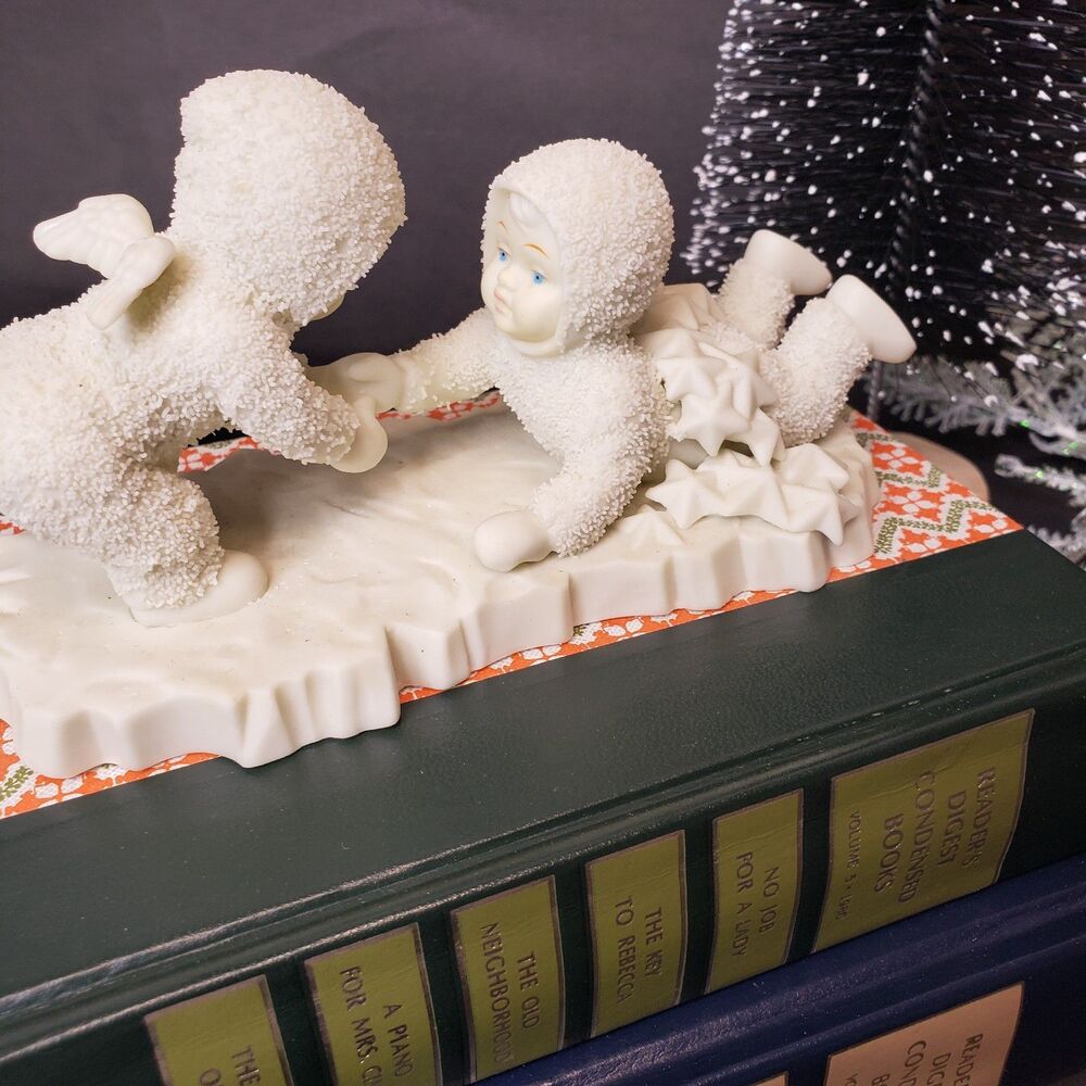 Dept 56 Vintage 1992 Snowbabies Help Me I'm Stuck Collectible Figurine